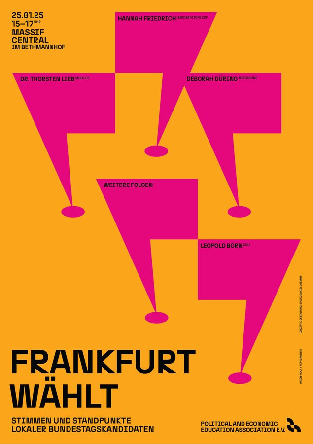 Plakat: Frankfurt wählt 2025
